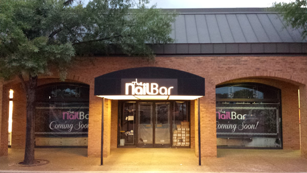 Front Door of The Nail Bar.